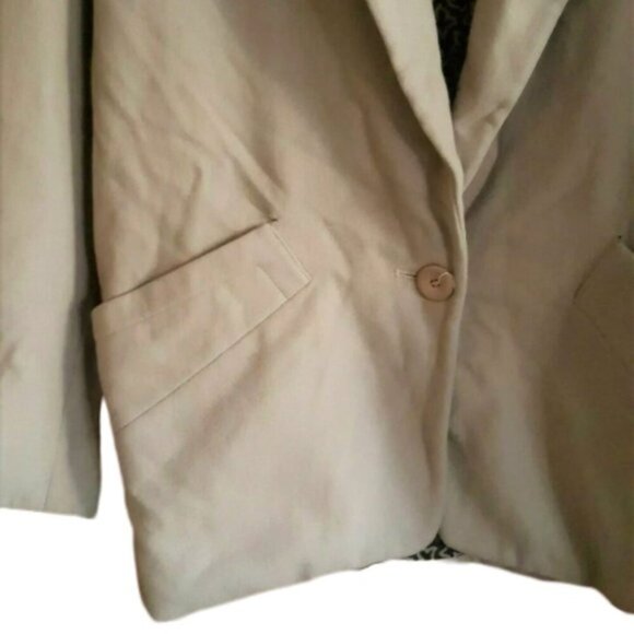 Vintage Byblos wool & cashmere coat jacket oversized Italy animal print lining - Picture 4 of 7